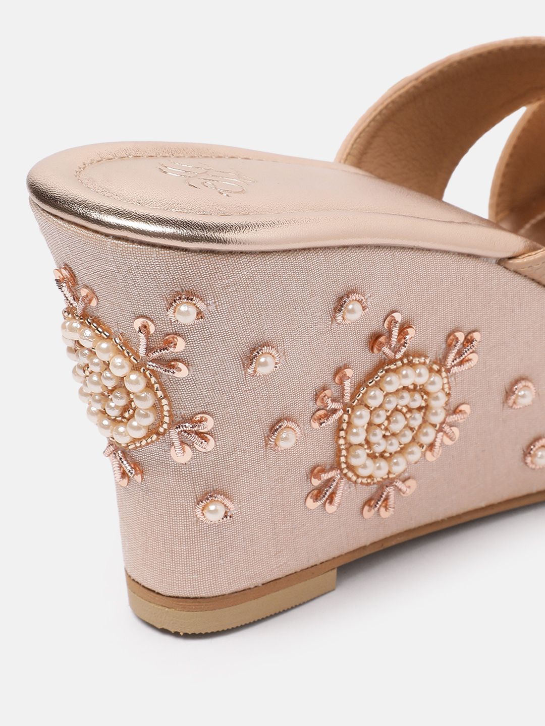 House of Pataudi Embellished Wedges