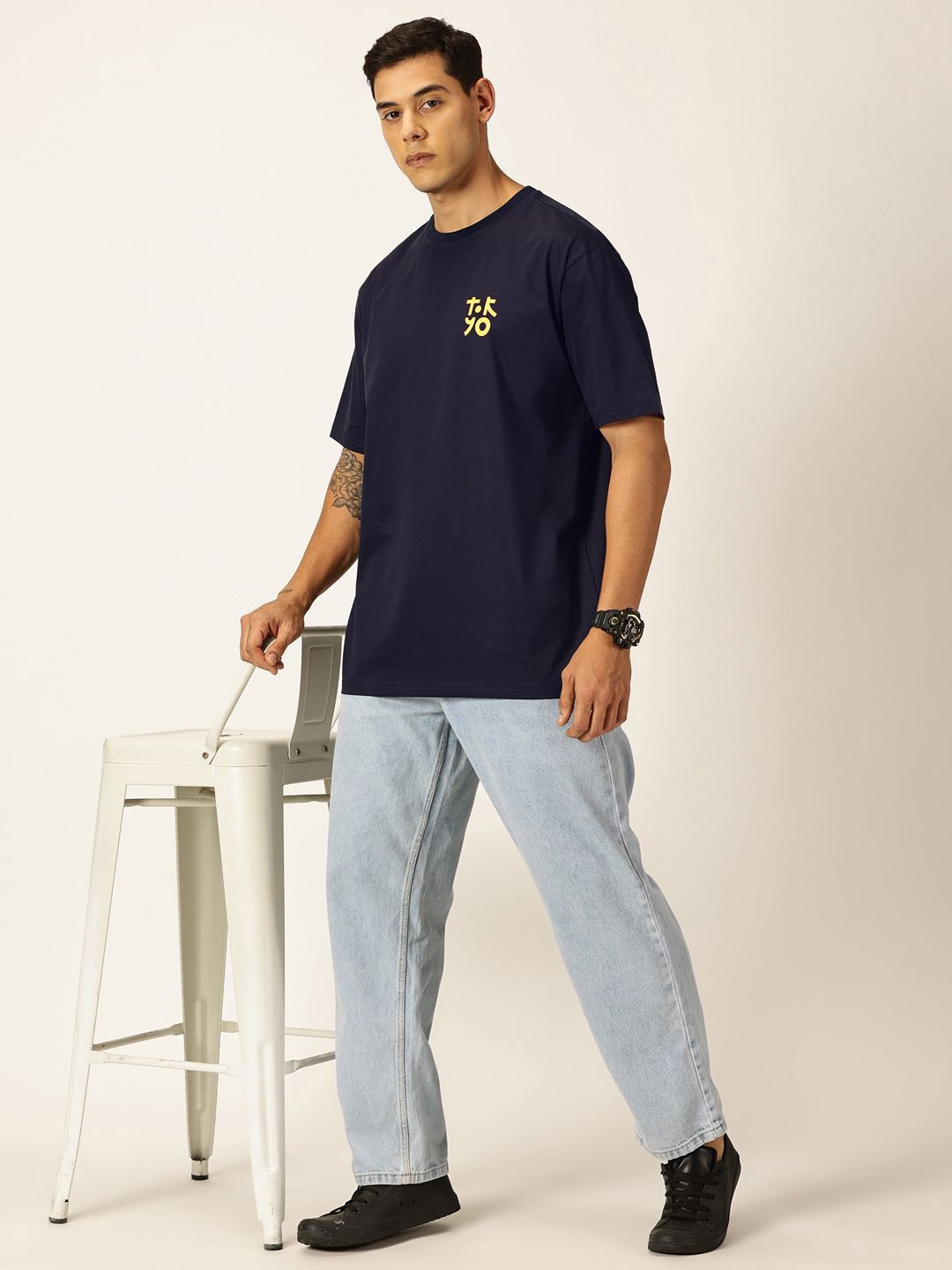 Thomas Scott Graphic Printed Drop Shoulder Oversized T-shirt