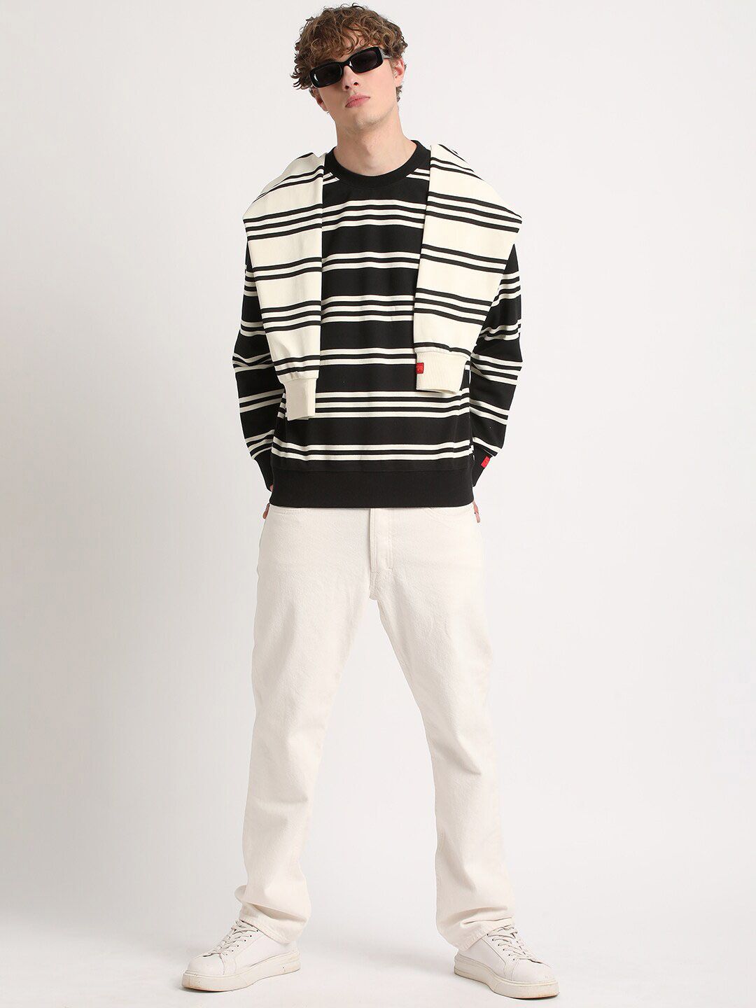 THE BEAR HOUSE Striped Pullover Sweatshirt