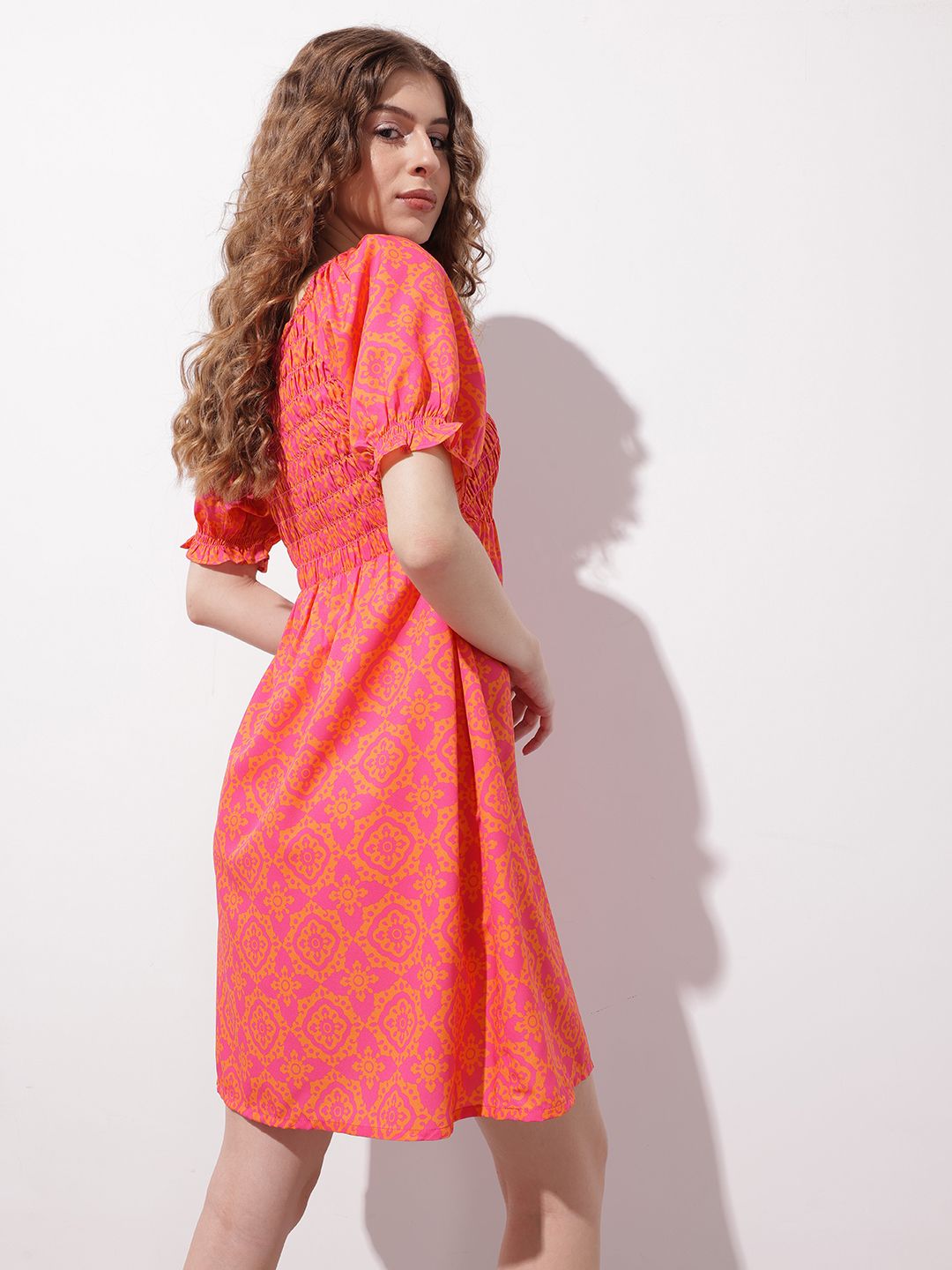 DressBerry Smokin' Hot Printed Empire Dress