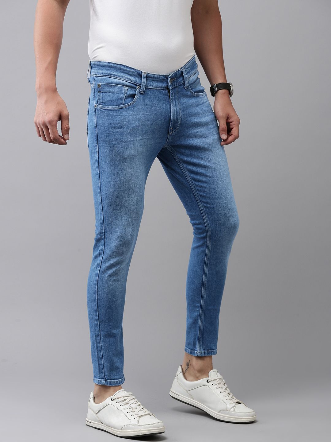 SPYKAR Men Slim Fit Light Fade Stretchable Jeans