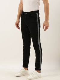 The Indian Garage Co Men Black Slim Fit Mid-Rise Clean Look Jeans