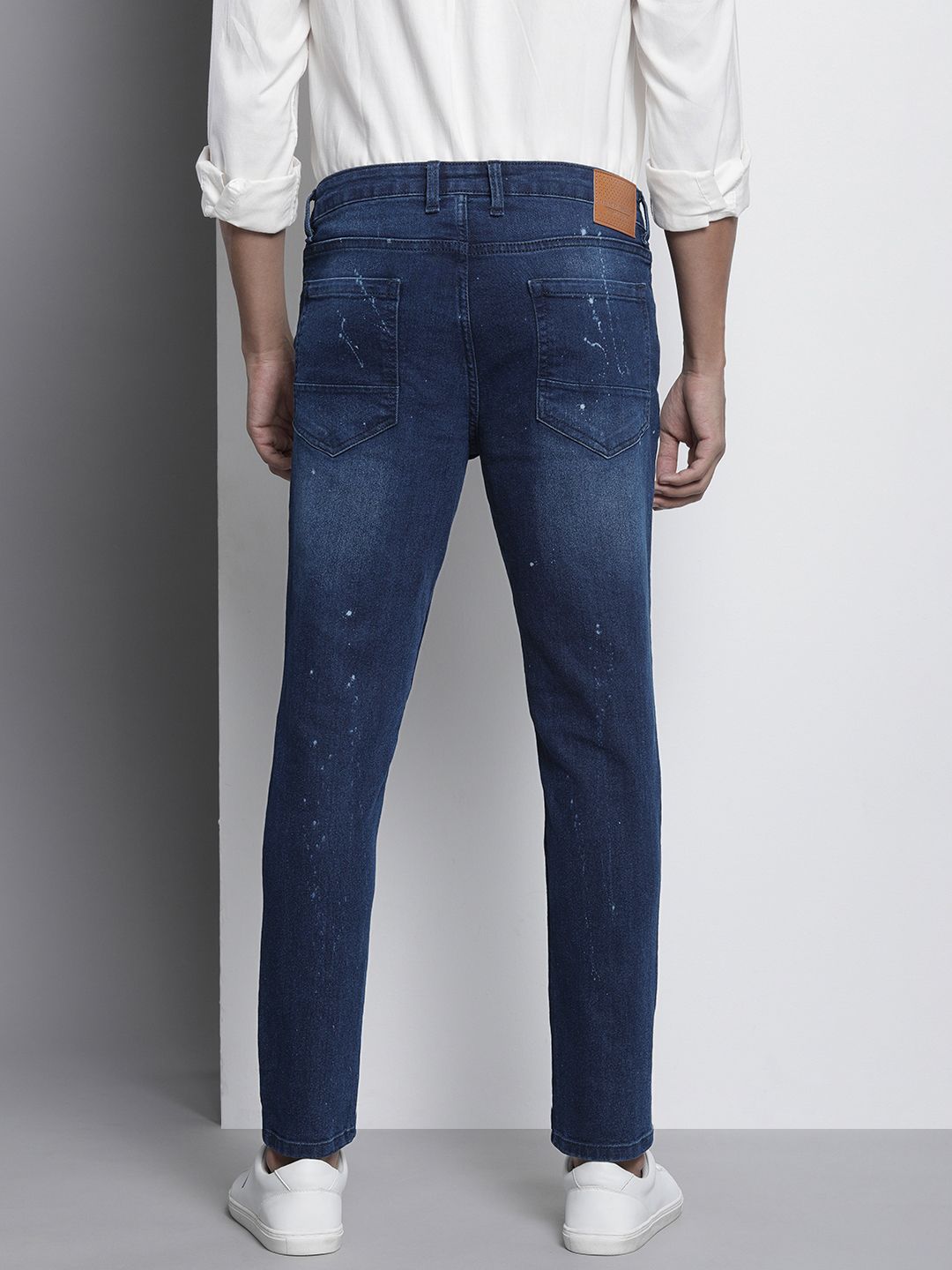 The Indian Garage Co Men Highly Distressed Light Fade Stretchable Jeans