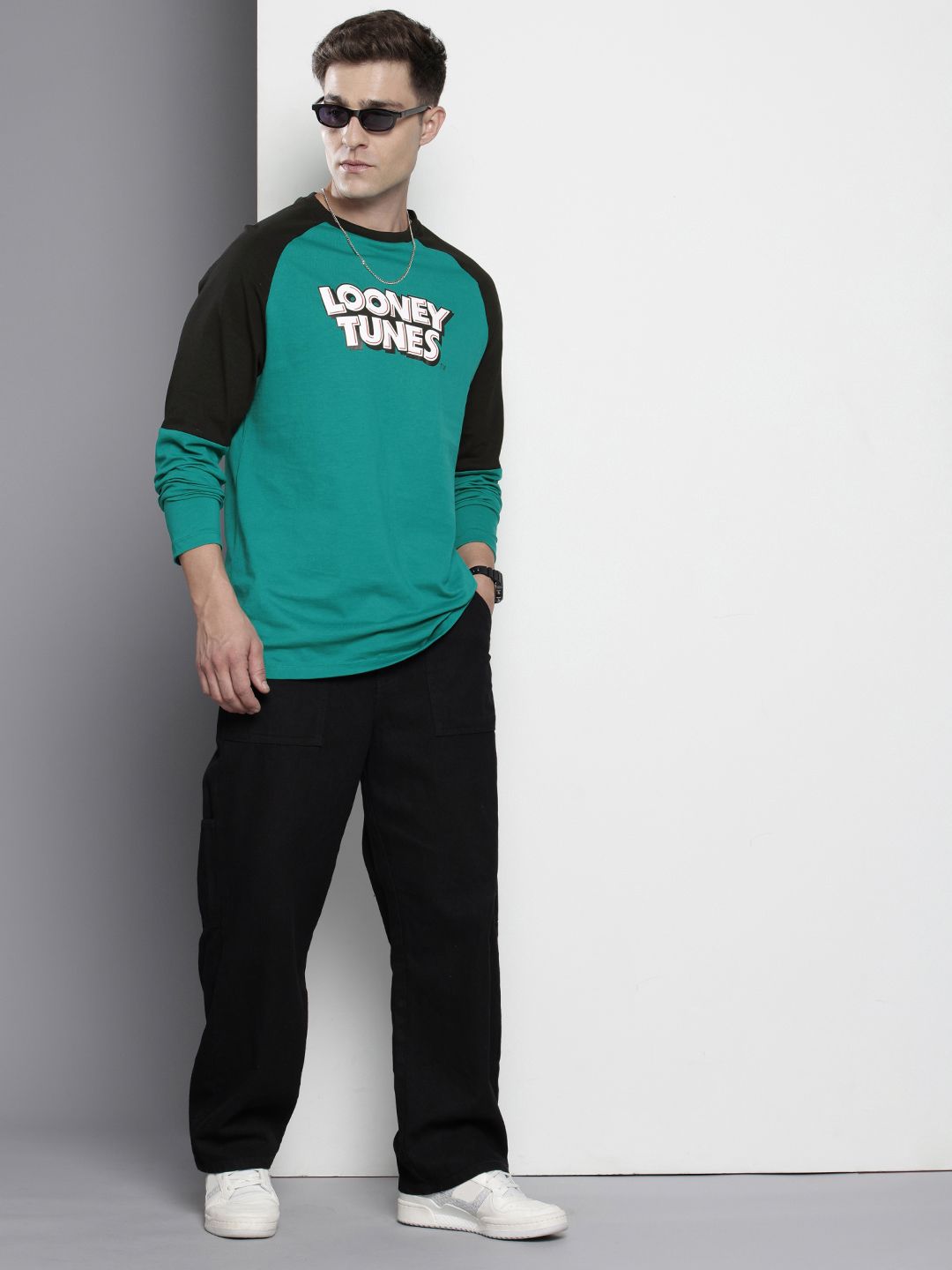 The Indian Garage Co Tom & Jerry Printed Oversized Pure Cotton T-shirt