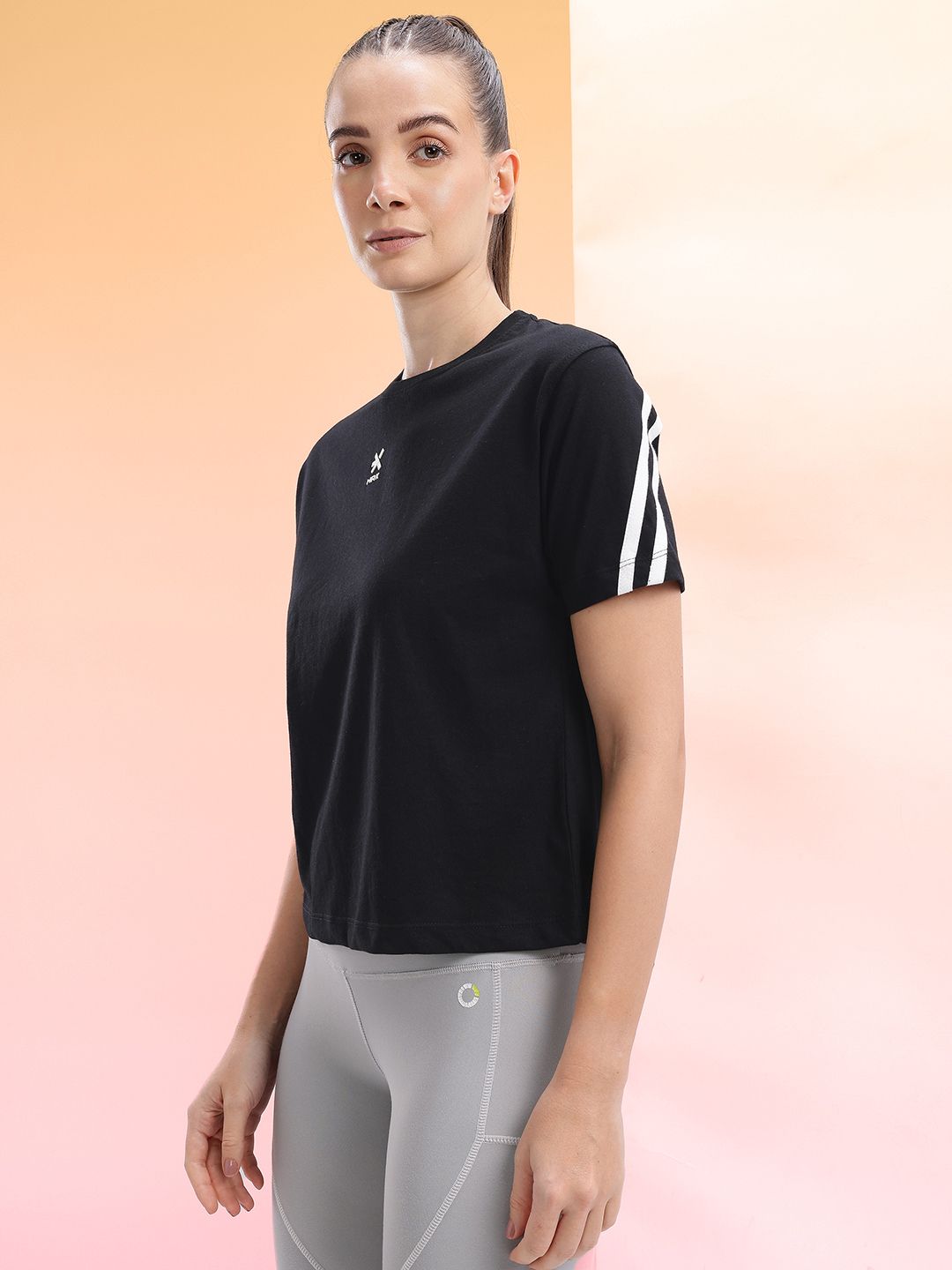 HRX by Hrithik Roshan Women Solid Lifestyle T-shirt