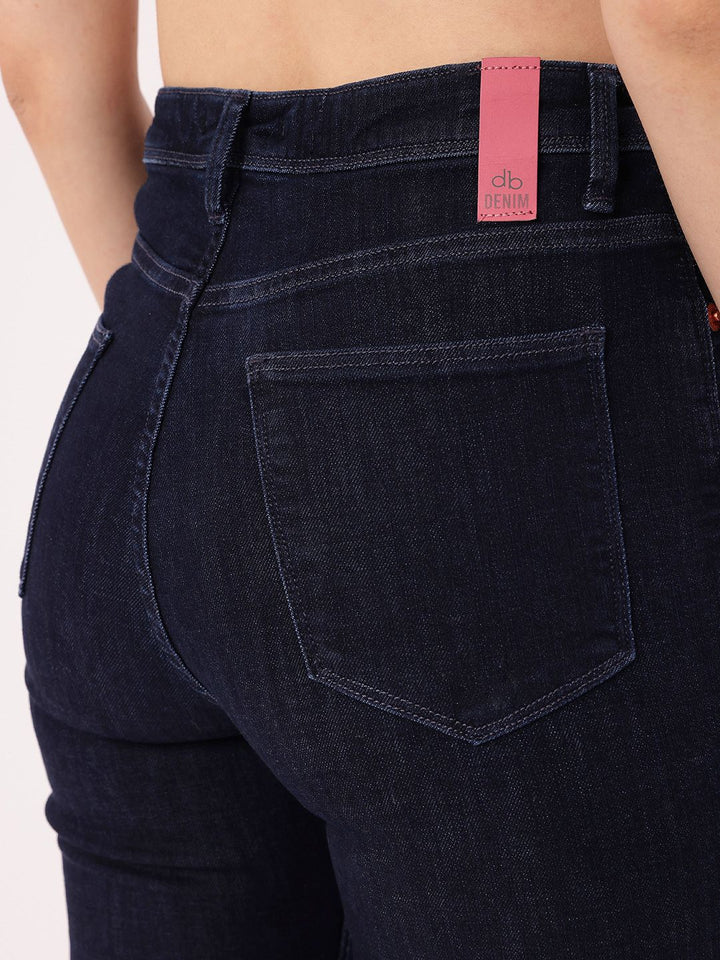 DressBerry Women Modern Vibe Stretchable Frayed Jeans
