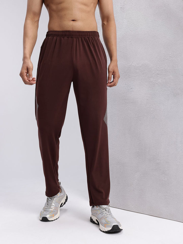 HRX by Hrithik Roshan Men Graphic Printed Rapid-Dry Mid-Rise Training Track Pants