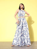 QUIERO Women Floral Printed Crop Top with Palazzos