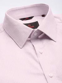 Raymond Self Design Checked Slim Fit Pure Cotton Formal Shirt