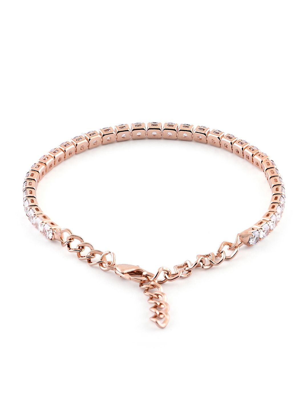 Pek Wanita Zaveri Pearls 2 Gelang Lilit Berwarna Emas Mawar &amp; Berwarna Perak