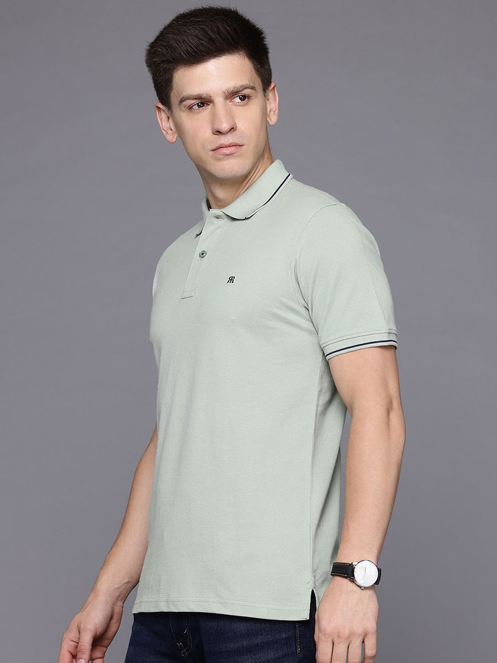 Raymond Men Polo Collar Pure Cotton T-shirt