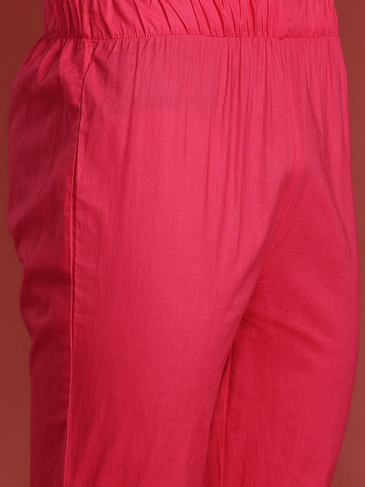 Anouk Ethnic Motifs Print Pure Cotton Kurta with Pyjamas