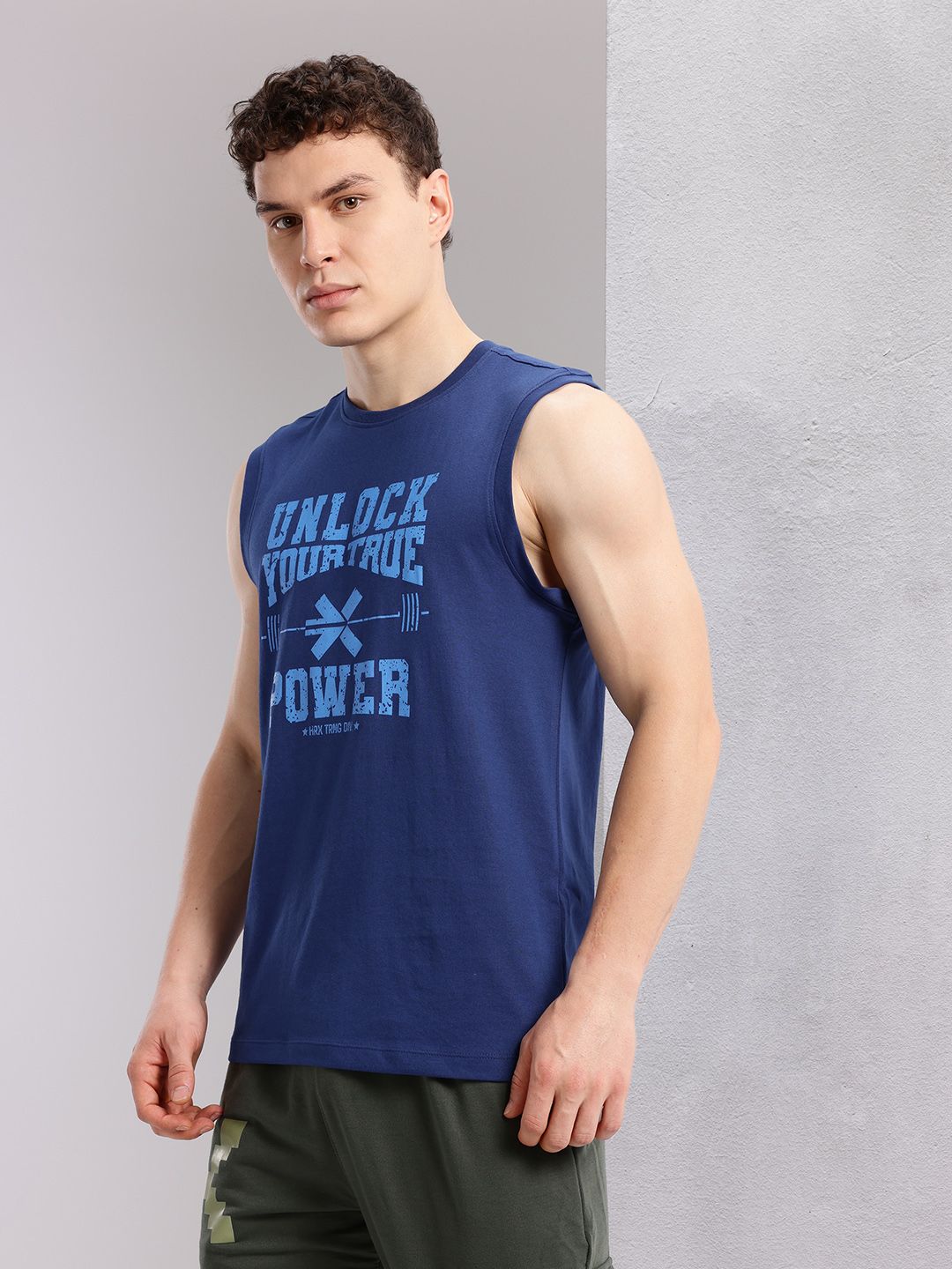 HRX by Hrithik Roshan Typography Printed Regular Fit Training T-shirt