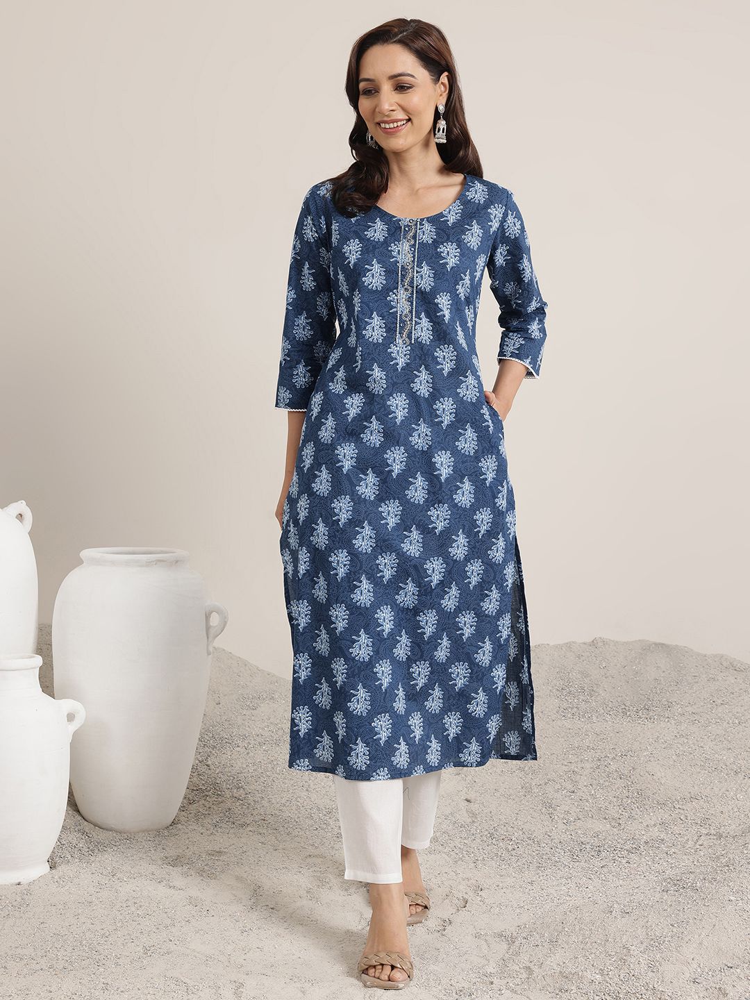 Libas Women Floral Printed Kurta