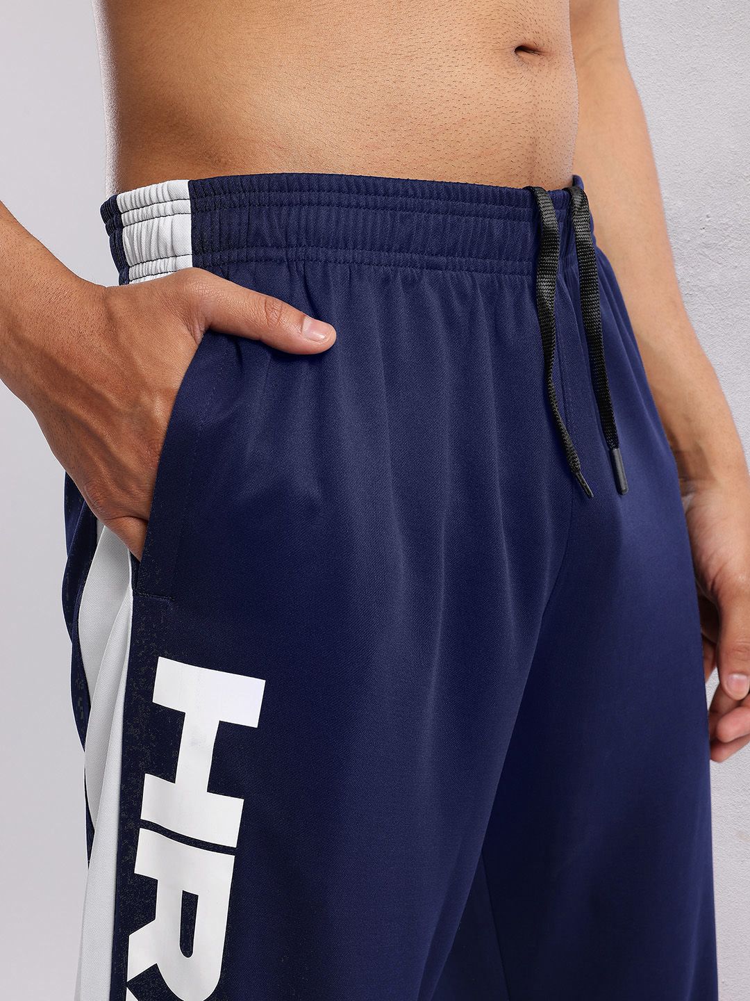 HRX by Hrithik Roshan Men Brand Logo Print Rapid-Dry Running Track Pants