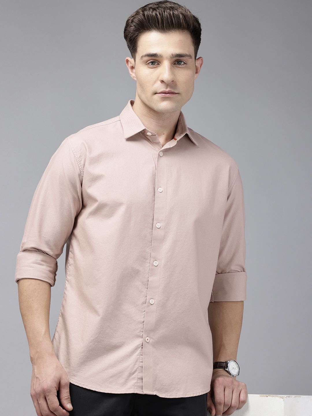 Park Avenue Slim Fit Opaque Pure Cotton Formal Shirt
