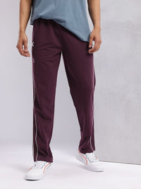HRX by Hrithik Roshan Men Contrast Piping Mid-Rise Lifestyle Track Pants