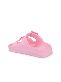 HRX by Hrithik Roshan Women Pink Rubber Sliders