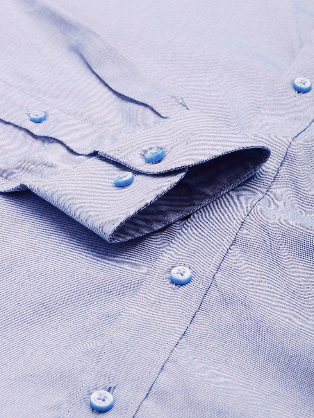 Raymond Self Design Slim Fit Pure Cotton Formal Shirt