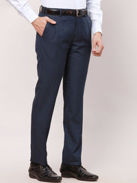Raymond Men Checked Slim-Fit Formal Trousers