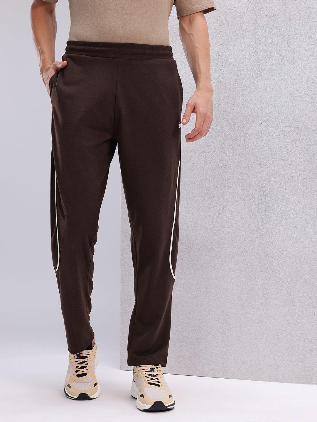 HRX by Hrithik Roshan Men Brand Logo Detail Regular Fit Lifestyle Track Pants