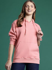 DressBerry Women Printed Hooded Sweatshirt