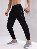 HRX by Hrithik Roshan Men Panelled Mid-Rise Rapid-Dry Training Cargos