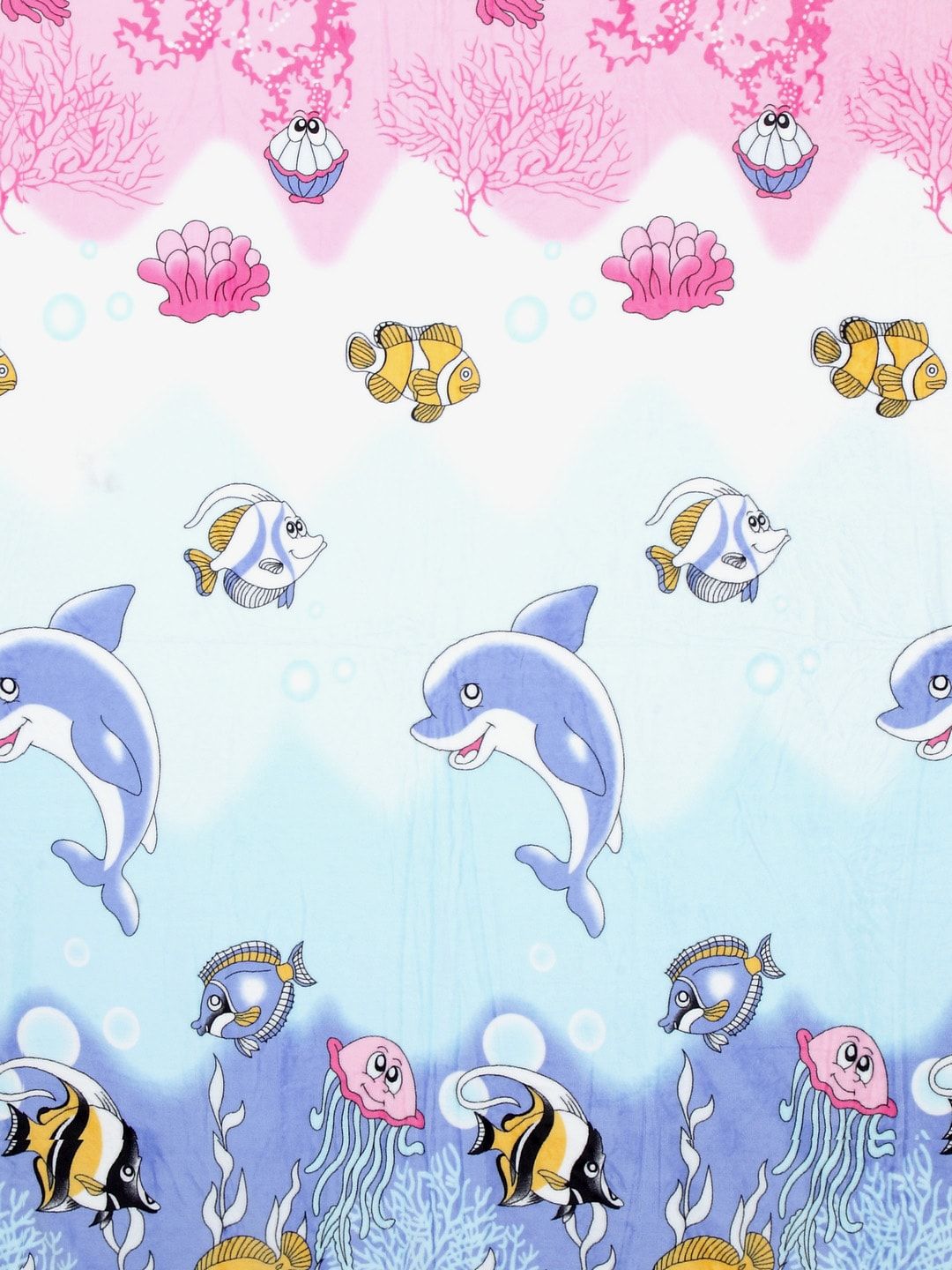 Cortina Blue Cartoon Characters AC Room 250 GSM Single Bed Blanket