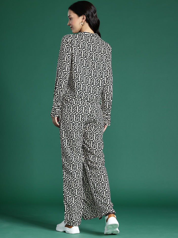 DressBerry Geometric Printed Co-Ords
