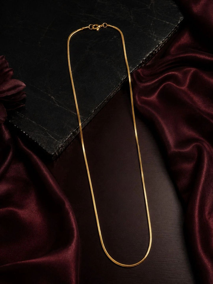 PANASH Men Brass Gold-Plated Chain