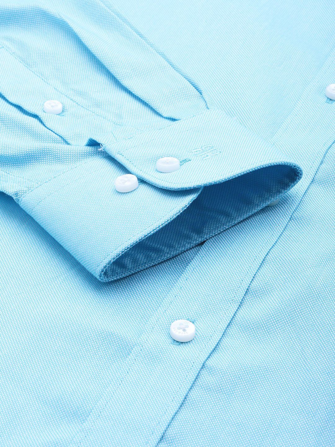 Raymond Self Design Slim Fit Pure Cotton Formal Shirt