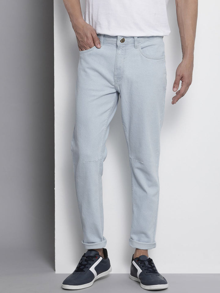 The Indian Garage Co Men Blue Carrot fit Fit Stretchable Jeans