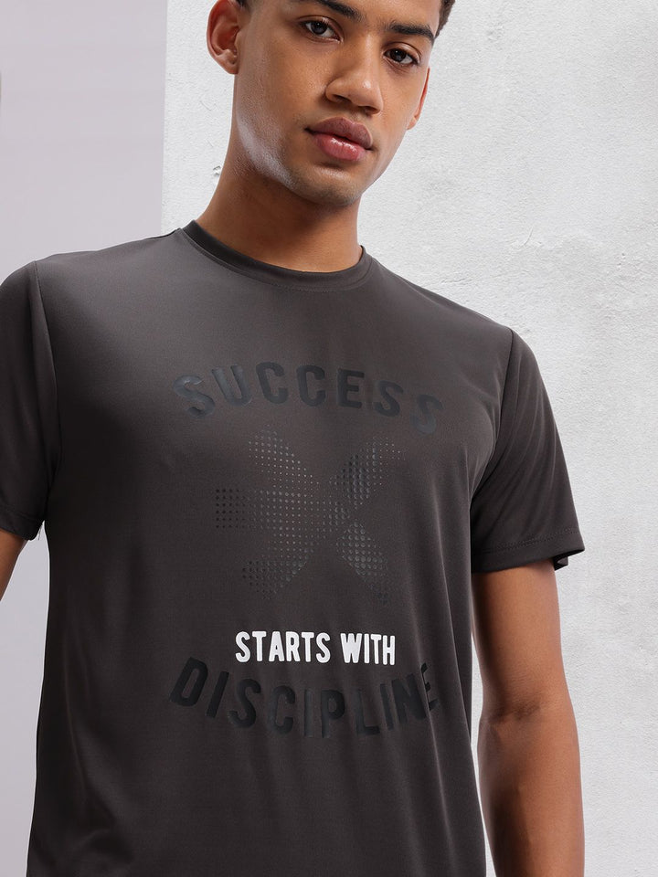 HRX by Hrithik Roshan Rapid-Dry Typography Print Training T-shirt
