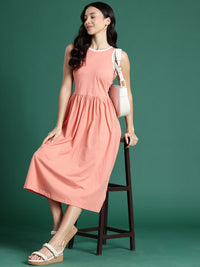 DressBerry A-Line Midi Pure Cotton Dress