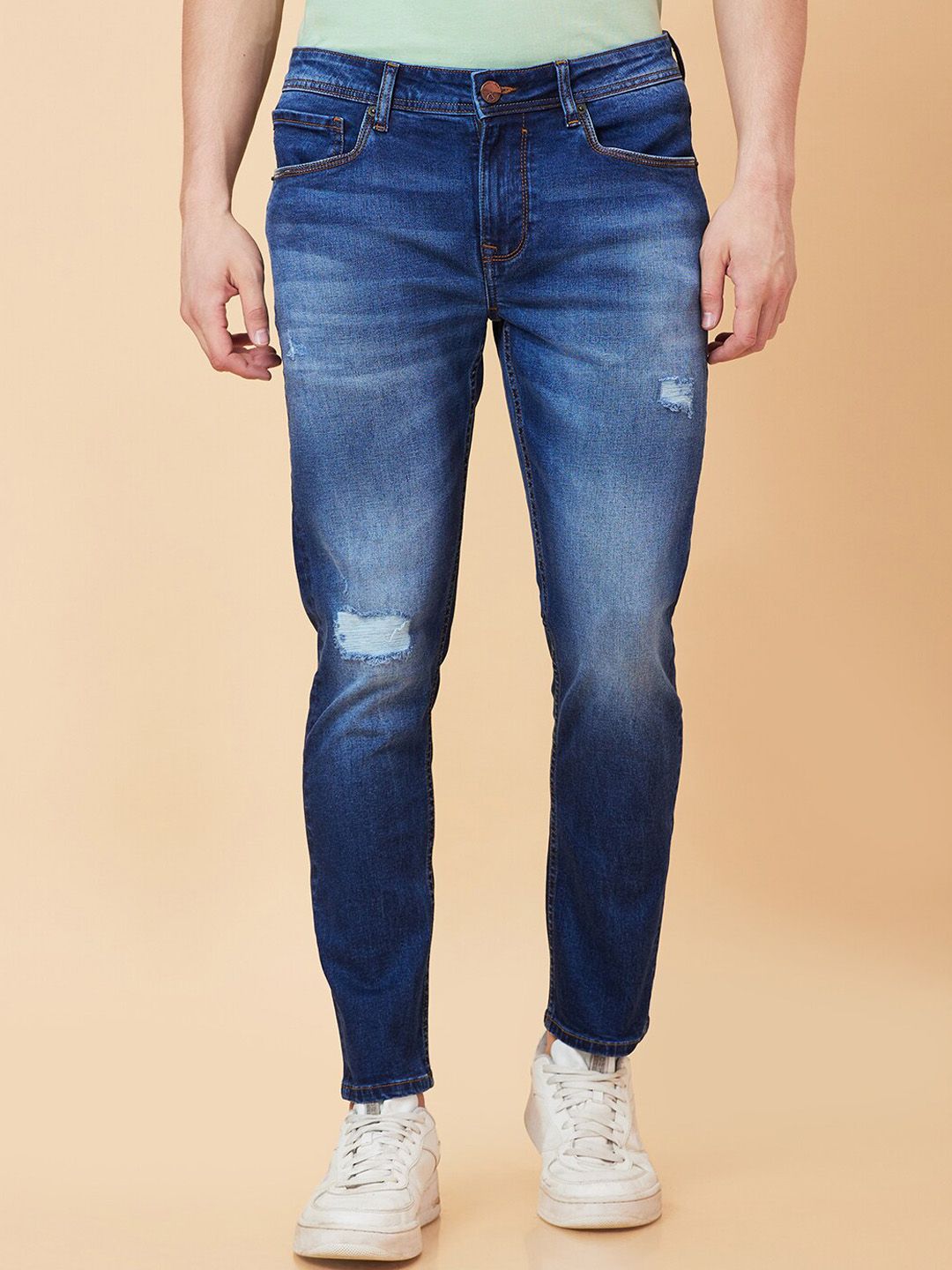 Being Human Men Mildly Distressed Heavy Fade Jeans