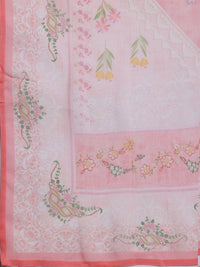 Libas Floral Printed V-Neck Long Sleeves Beads and Stones Kurta Set