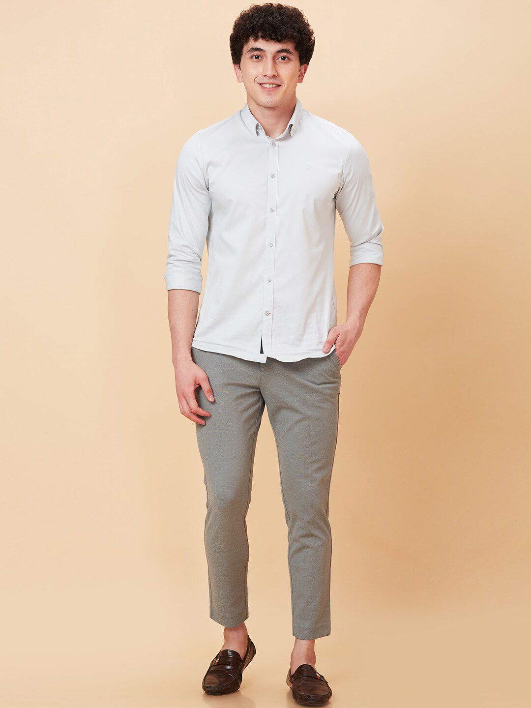 Being Human Men Mid Rise Cotton Trousers