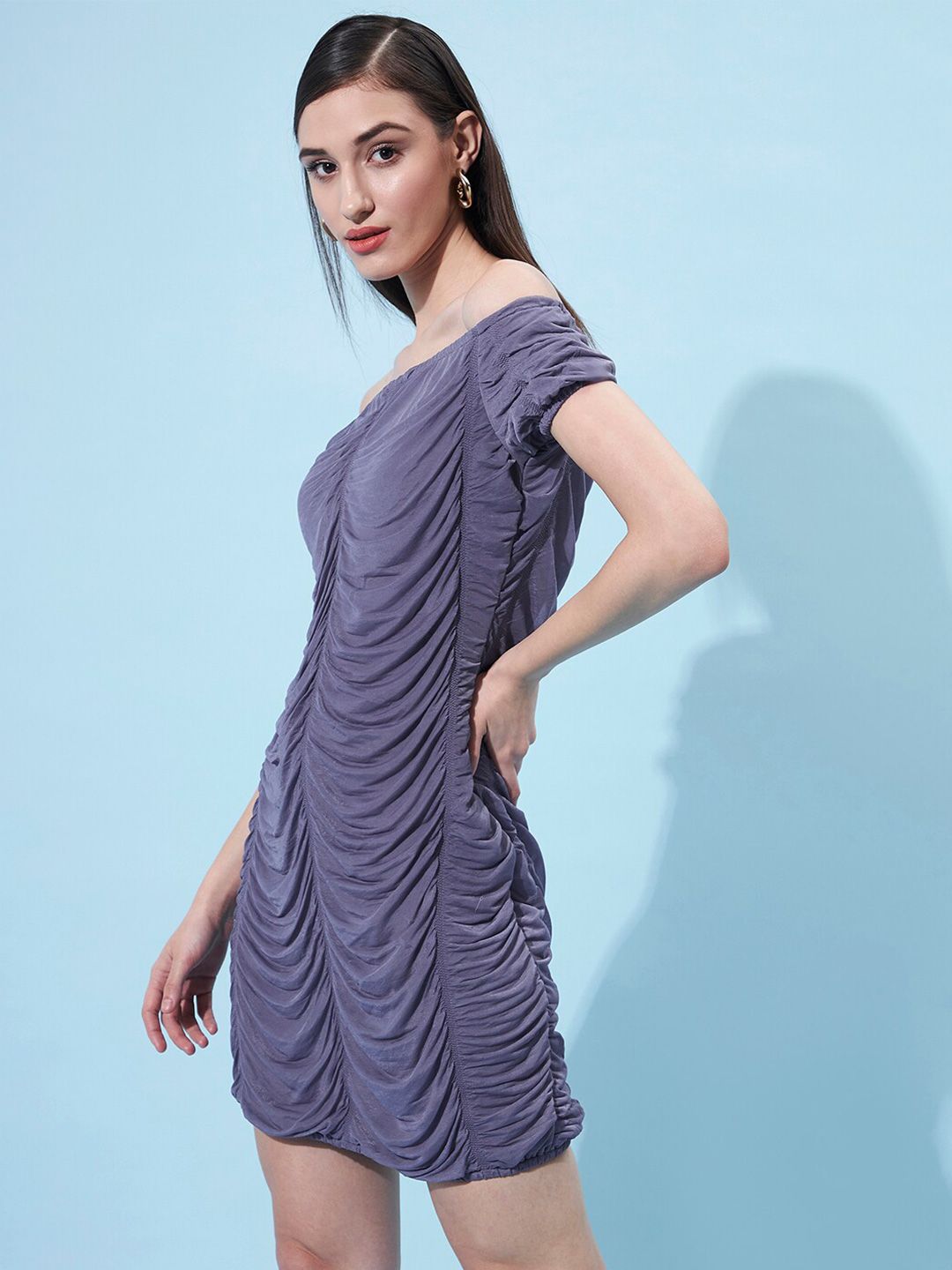 Athena Off-Shoulder Sheath Dress