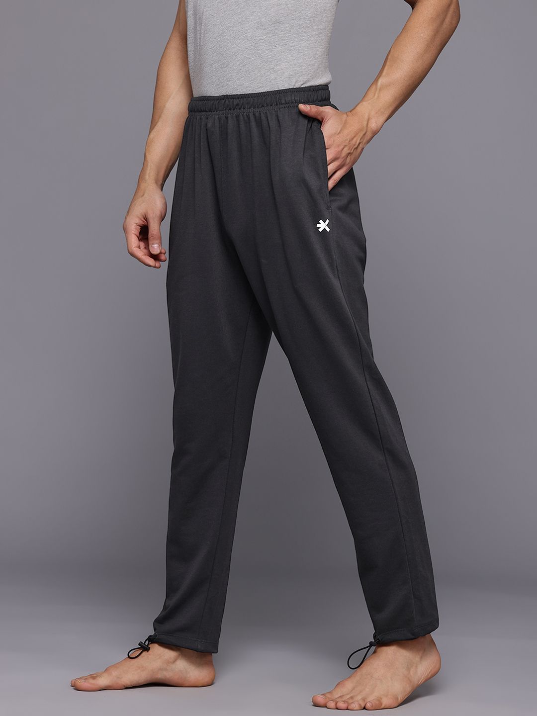 HRX by Hrithik Roshan Men Yoga Track Pants with Toggle Hem