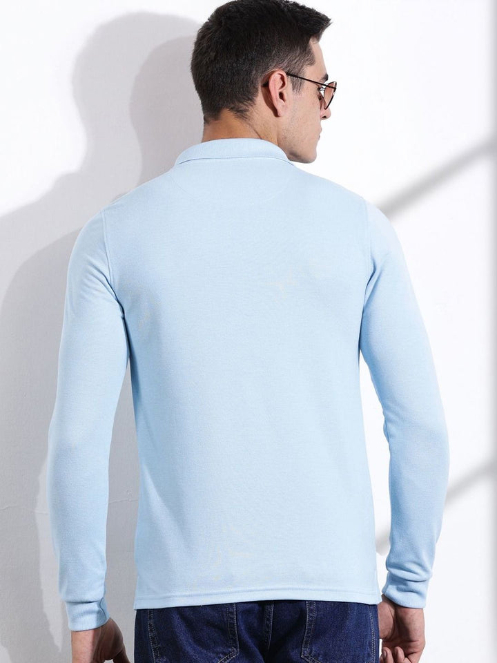 Thomas Scott Men Solid Polo Collar T-shirt
