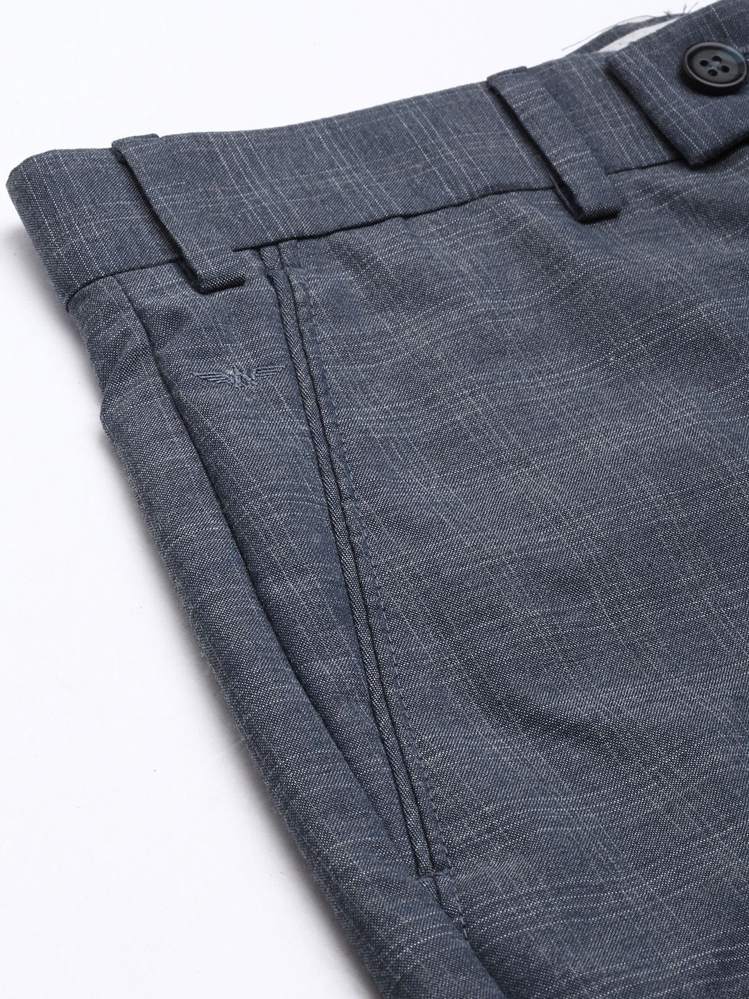 Park Avenue Men Checked Formal Trousers