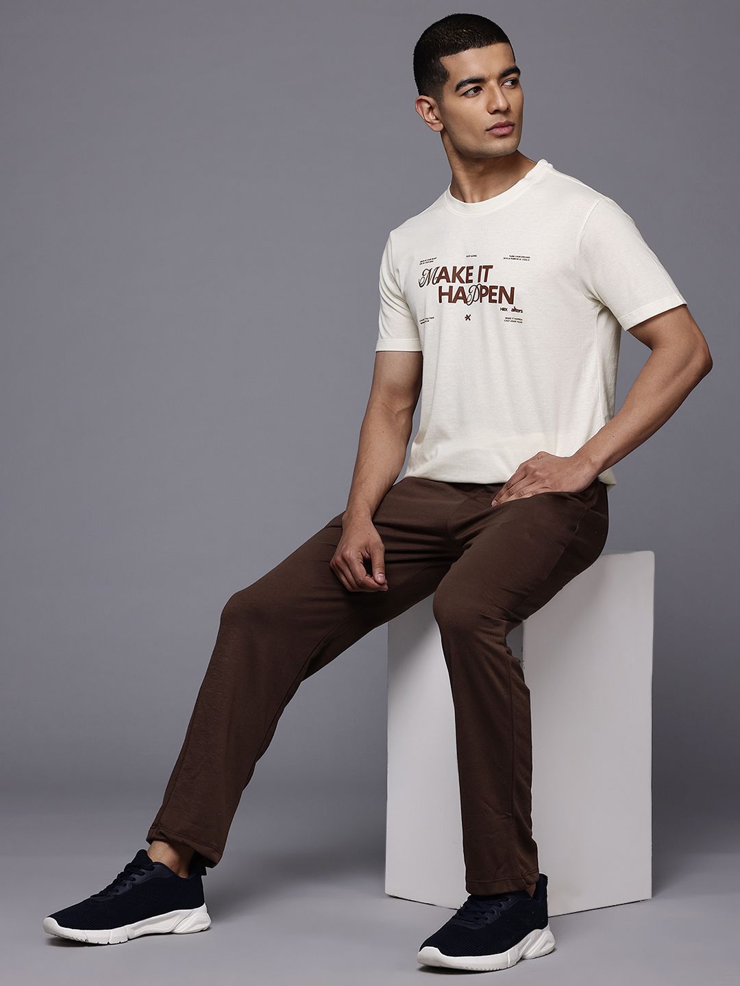 HRX by Hrithik Roshan Typography Printed T-shirt