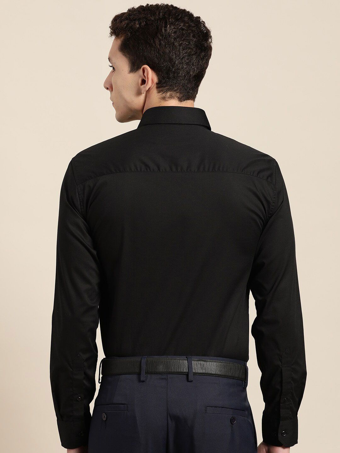 Hancock Relaxed Spread Collar Cotton Formal Shirt