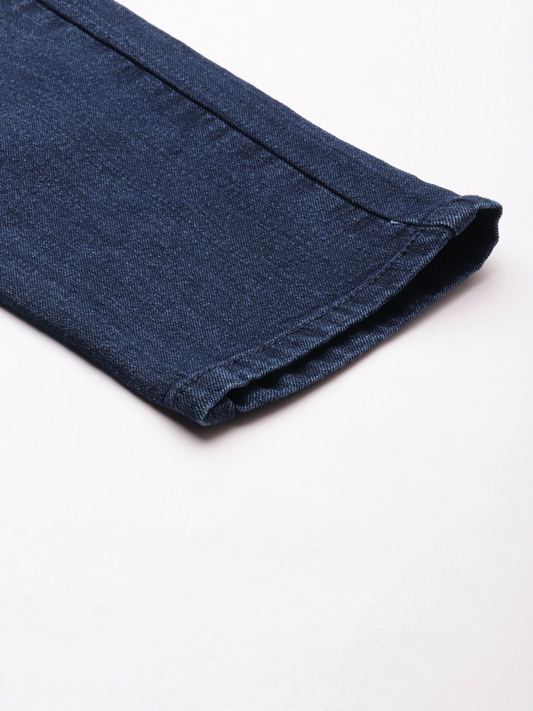The Indian Garage Co Men Navy Blue Skinny Fit Light Fade Stretchable Jeans