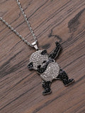 SALTY Men Dab Panda Stainless Steel Chain with Pendant