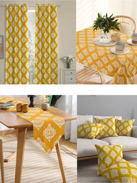 URBAN SPACE 4-Seater Ethnic Motifs Printed Pure Cotton Square Table Cover