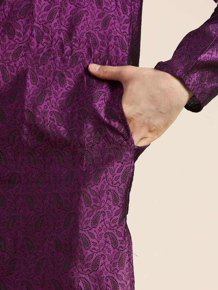 SOJANYA Paisley Silk Cotton Kurta