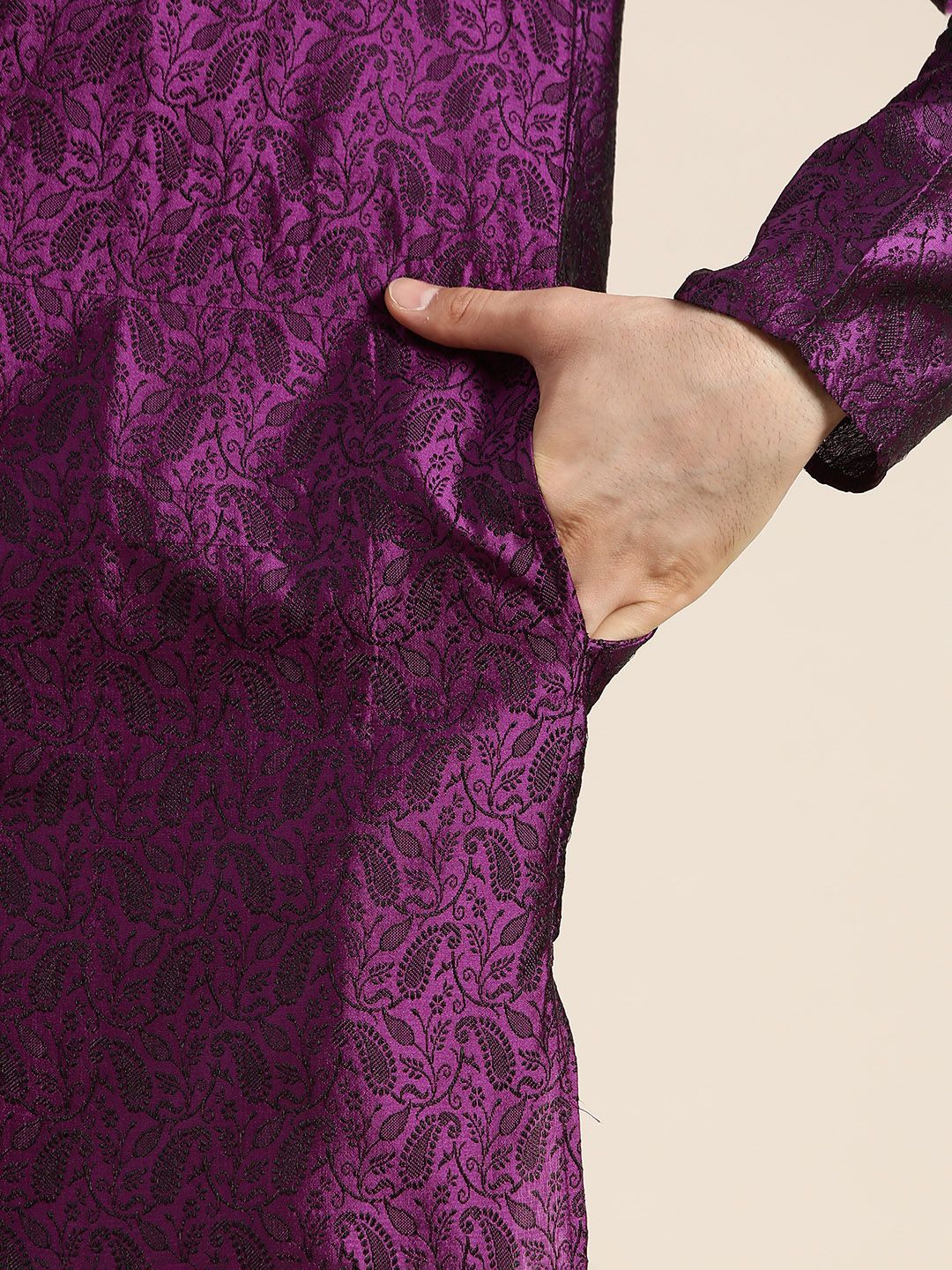SOJANYA Paisley Silk Cotton Kurta