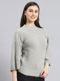 Monte Carlo Cable Knit Self Design Pullover Sweater