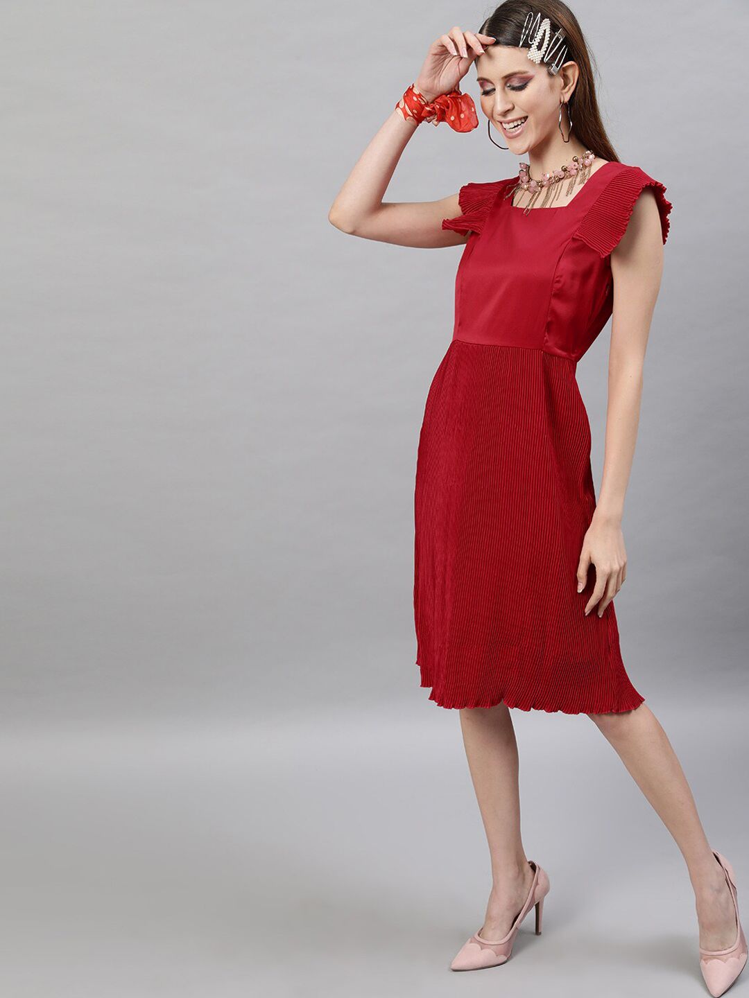 STREET 9 Satin Sheath Dress
